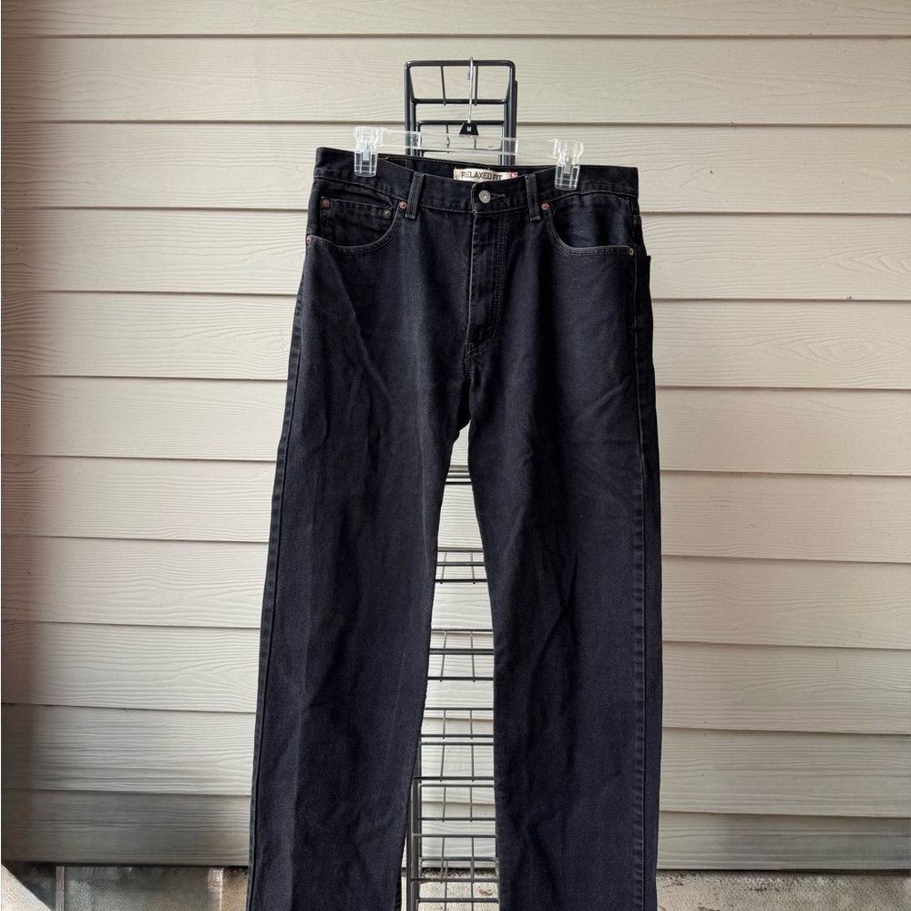 Vintage Retro Men's Black Levi Jeans